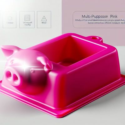 Temizlenmesi Kolay Çok Kullanımlı Pembe Domuz Kalıbı